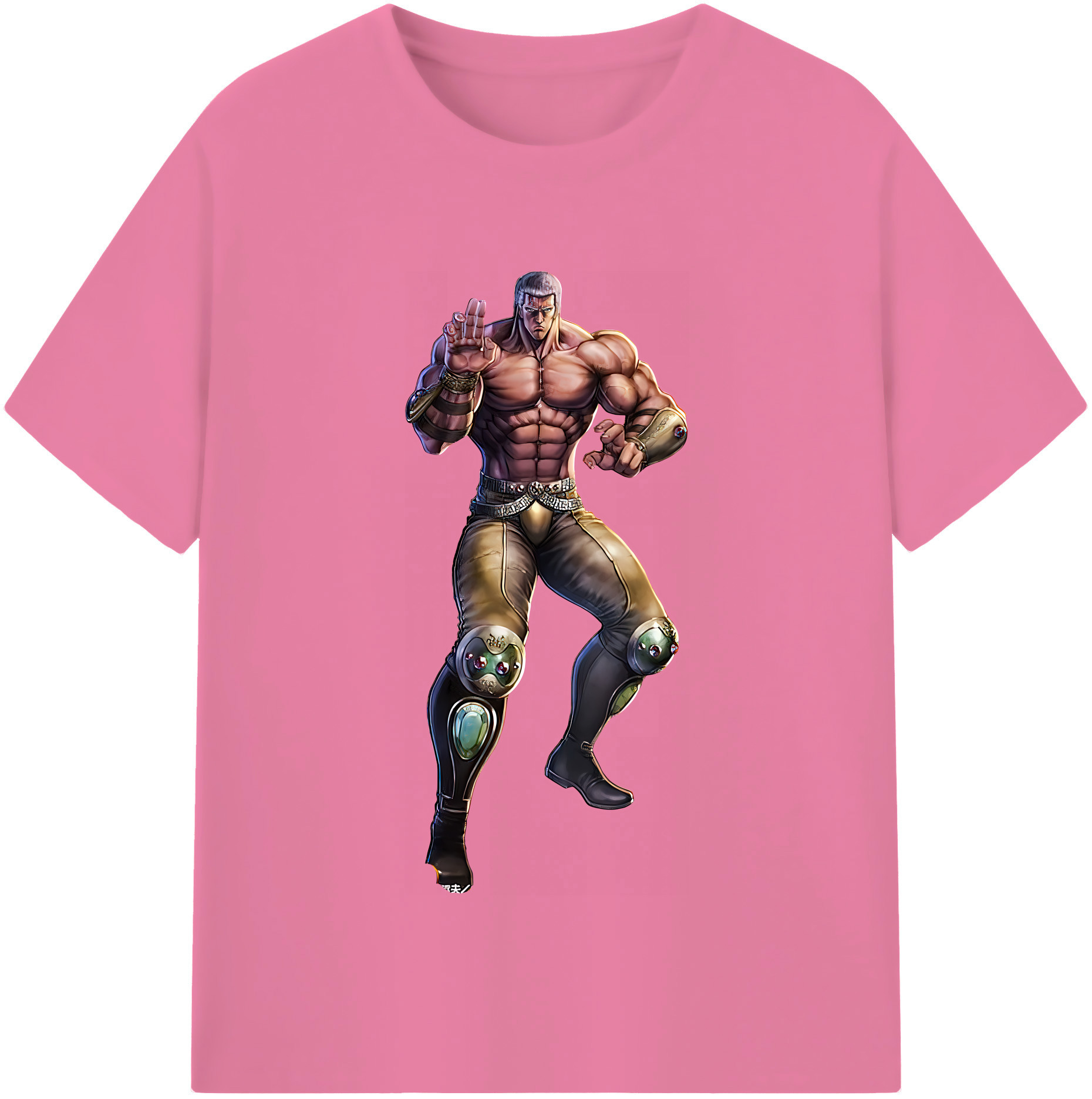 （画像用） 北斗の拳 Fist of the North Star 綿100％半袖Tシャツ（フロントプリント）